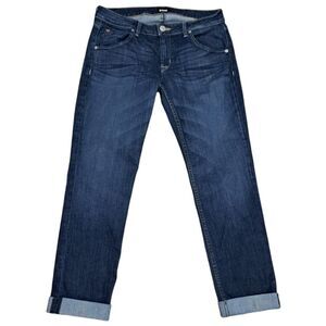 Hudson Jeans Dark Blue Ankle & Cropped Jeans